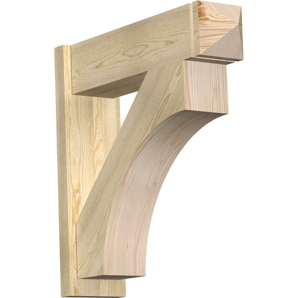 Ekena Millwork Westlake Rough Sawn Arts and Crafts Outlooker, Douglas Fir, 8"W x 30"D x 30"H OUT08X30X30WTL03RDF - main